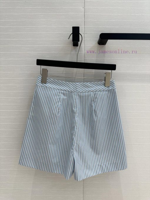 BK77210 Fe * 25 Spring/Summer New Product Stripe Printed High Waist Shorts Positioning Logo Emb mxeyh23f - Image 10