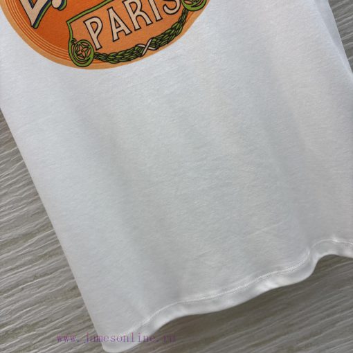CT77220 Louis Vuitton 25 Spring/Summer New Collection Logo Pattern Printed Loose Short Sleeve T 4dc7v1r4 - Image 8