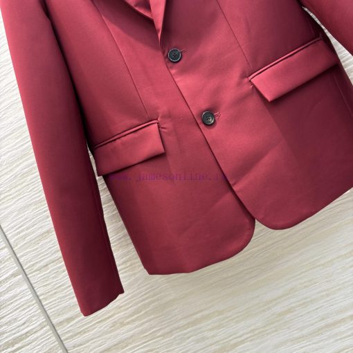 CW77227 Gucci 25 Early Spring New Collection Two Button Wine Red Suit Jacket Recommended For Ea bhqgb3iu - Image 7