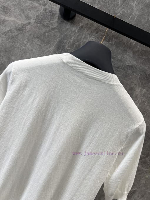 ZT60990 Louis Vuitton 25Ss Spring/Summer New Sailing Series Twisted Rope Logo Knitted Short Sle svrsfcuz - Image 5