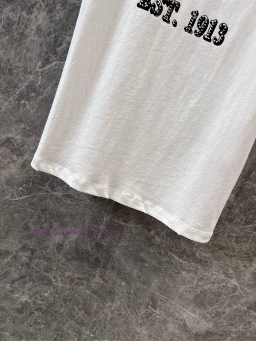 ZT60995 Prada 25Ss Spring/Summer New Hot Diamond Letter Printed Short Sleeved T-shirt | The Pro xq5zf54l - Image 8