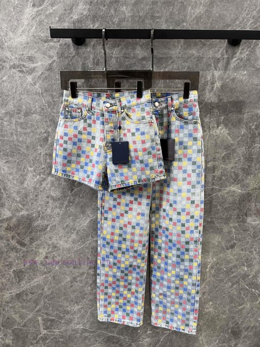 ZK60997 Louis Vuitton 25 New Color Checkerboard Shorts | The Design Of The Pants Is Amazing And ssa7hei5 - Image 9