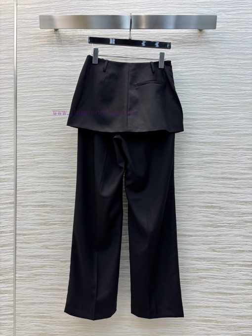 CK77230 Miu Miu 25 Early Spring New Style Straight Leg Skirt Curtain Pants With Easy To Handle pr5nr2z5 - Image 9