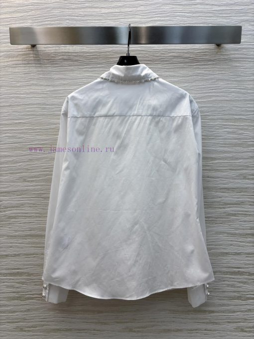 CC77232 Chanel 25 Early Spring Pearl Inlaid Collar Double C Jacquard Shirt Customized Double C 7i52zsmc - Image 9