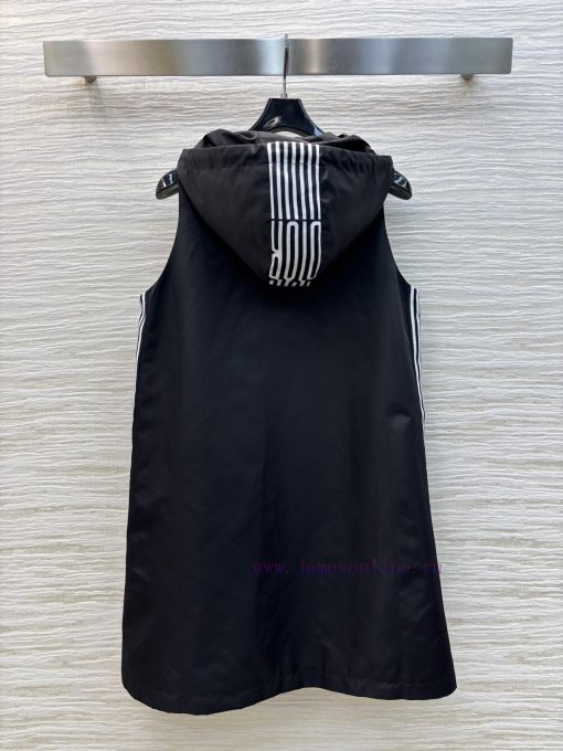 CL77235 Dior 25 Early Spring New Item Nylon Hooded Sleeveless Dress With Double-sided Logo Ribb wjelxf7h - Image 9