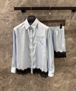ZT61003 Louis Vuitton 25Ss Spring/Summer New Lace Printed Shirt+Shorts Set | Produced With Impo 9vnk8mm2
