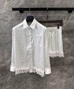 ZT61003 Louis Vuitton 25Ss Spring/Summer New Lace Printed Shirt+Shorts Set | Produced With Impo 0582c9cf