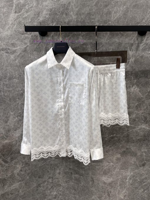 ZT61003 Louis Vuitton 25Ss Spring/Summer New Lace Printed Shirt+Shorts Set | Produced With Impo 0582c9cf