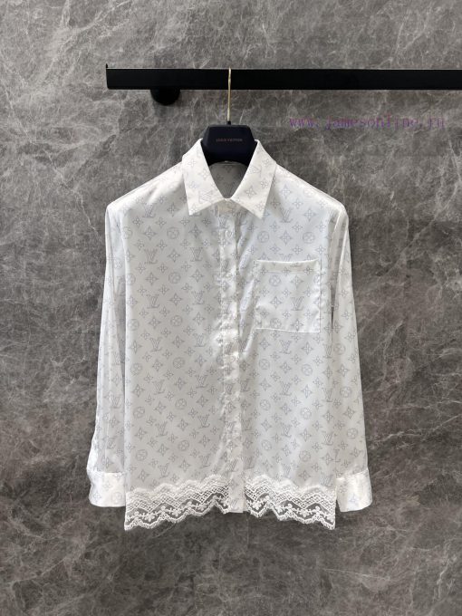 ZT61003 Louis Vuitton 25Ss Spring/Summer New Lace Printed Shirt+Shorts Set | Produced With Impo 0582c9cf - Image 3
