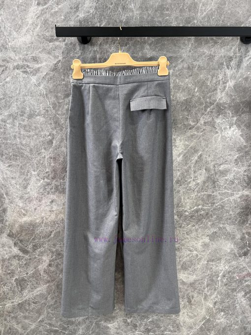 ZK60778 Miumi * 25Ss Spring And Summer New Micro Logo Contrast Waist Drawstring Casual Trousers s0gdk1n6 - Image 3