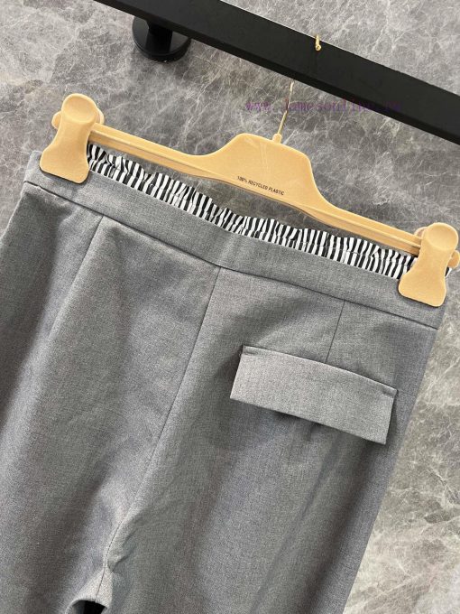 ZK60778 Miumi * 25Ss Spring And Summer New Micro Logo Contrast Waist Drawstring Casual Trousers s0gdk1n6 - Image 5
