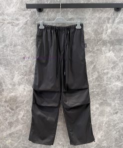 ZK61007 Prada 25Ss Spring/Summer New Workwear Style Casual Pants | Customized Pleated Pants Sho qa1yw8c3