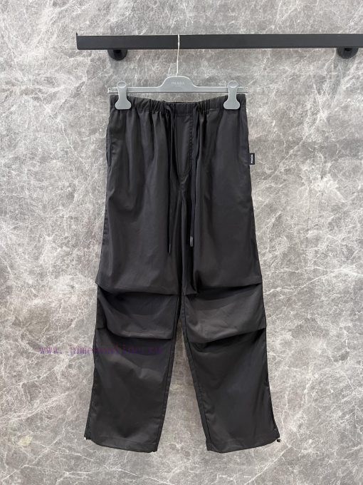 ZK61007 Prada 25Ss Spring/Summer New Workwear Style Casual Pants | Customized Pleated Pants Sho qa1yw8c3 - Image 2