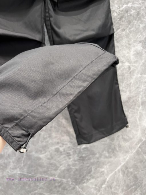 ZK61007 Prada 25Ss Spring/Summer New Workwear Style Casual Pants | Customized Pleated Pants Sho qa1yw8c3 - Image 9