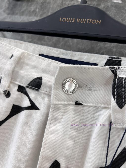 ZK61008 Louis Vuitton 25Ss New Spring/Summer Old Flower Printed Denim Pants | Absolutely Rocket vlt1vzyh - Image 6