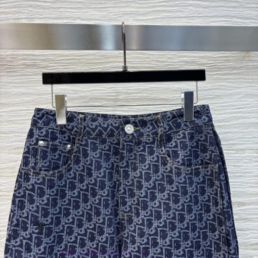 CK77263 Dior 25 Spring/Summer New Collection Customized Letter Jacquard Straight Leg Casual Pan k6ouo999 - Image 3