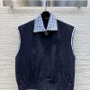 CW77273 Miu Miu 25 Early Spring New Collection With Patchwork Plaid Lapel Sleeveless Vest And B 0j2g30sm