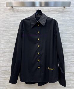 CC77279 Schiaparelli 25 Spring/Summer New Collection With Embroidered Lapel Letters Decorating 26ukbzs4