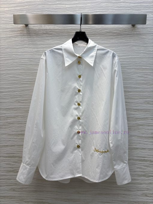 CC77279 Schiaparelli 25 Spring/Summer New Collection With Embroidered Lapel Letters Decorating 1rk1swf7