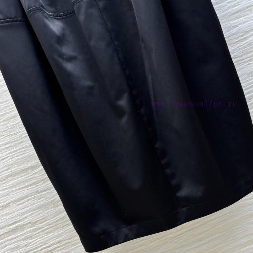 CL77281 Schiaparelli 25 Spring/Summer Round Neck Half Zipper Design Dress With Heavy Pleated De zvc40om8 - Image 8