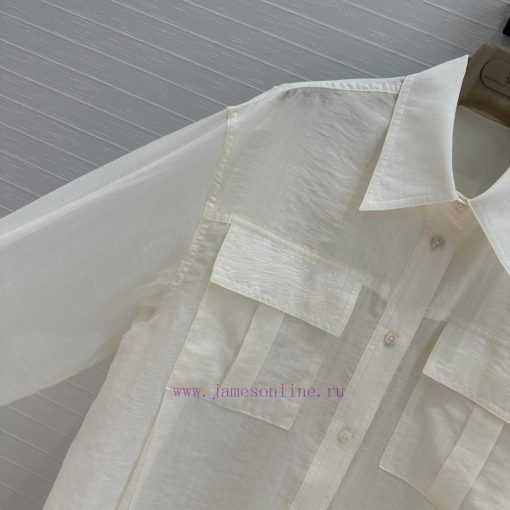 BC77282 B * C25 Spring/Summer New Product Work Style Cotton And Hemp Shirt With Double Pocket R 5alyqdcq - Image 4