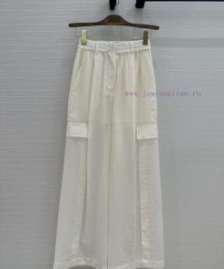 BK77283 B * C25 Spring/Summer New Product: Workwear Style Cotton And Linen Wide Leg Casual Pant zmm6n5xr