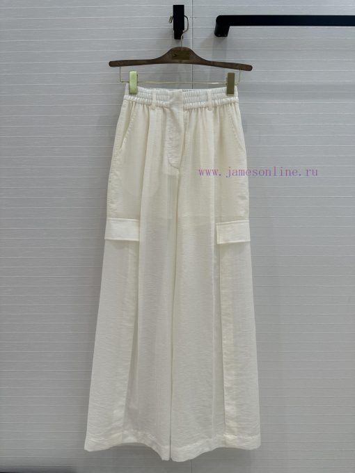 BK77283 B * C25 Spring/Summer New Product: Workwear Style Cotton And Linen Wide Leg Casual Pant zmm6n5xr