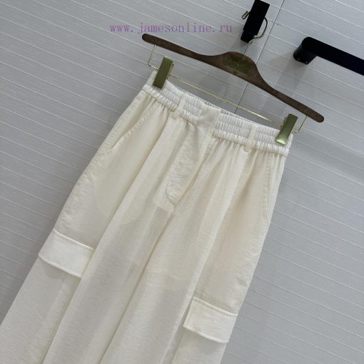BK77283 B * C25 Spring/Summer New Product: Workwear Style Cotton And Linen Wide Leg Casual Pant zmm6n5xr - Image 3