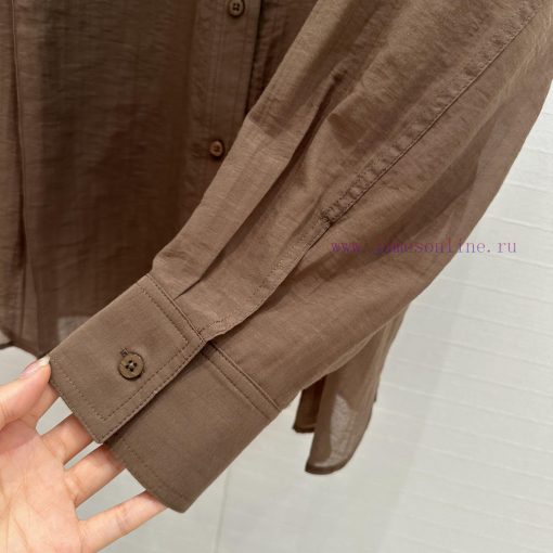 BC77282 B * C25 Spring/Summer New Product Work Style Cotton And Hemp Shirt With Double Pocket R pcvg17el - Image 7