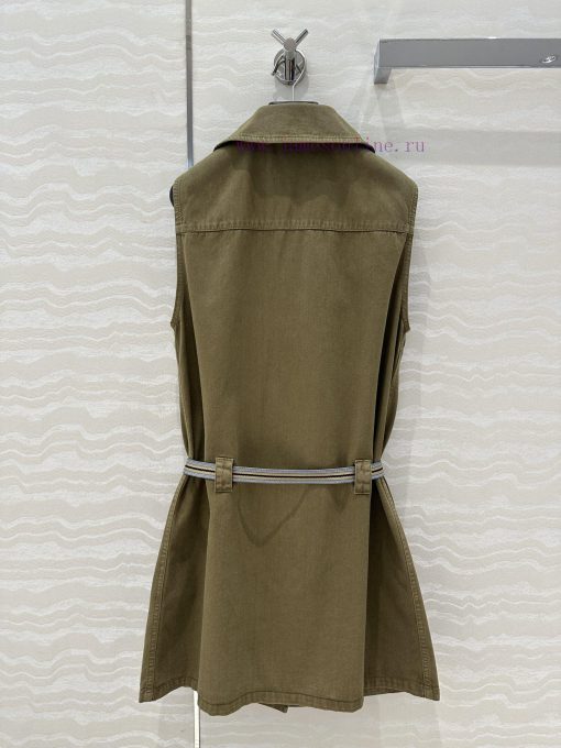 ️ High End AL76186 Miu Miu Scout Series Dressing Intellectual Molecule Lapel Workwear Vest Dres wcox91z9 - Image 10