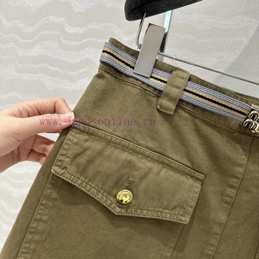 ️ High End AB76263 Miu Miu Scout Series Wearing Intellectual Molecule Lapel Workwear Ultra Shor 2b5cwl1m - Image 6