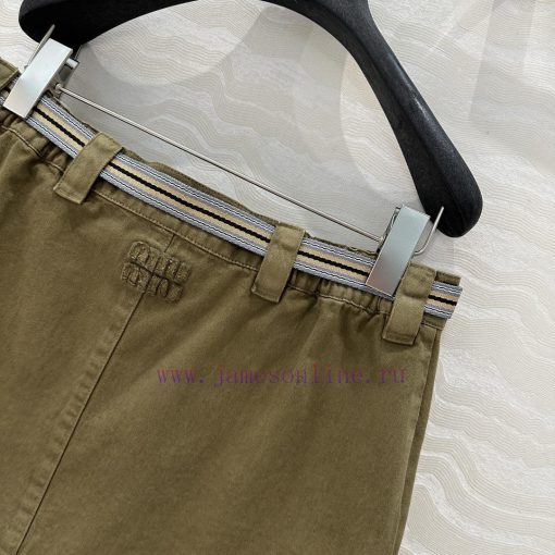 ️ High End AB76263 Miu Miu Scout Series Wearing Intellectual Molecule Lapel Workwear Ultra Shor 2b5cwl1m - Image 10