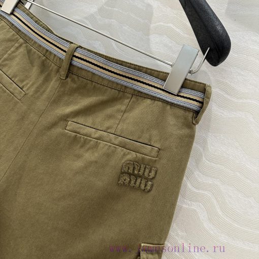 ️ High End AK76265 Miu Miu Scout Series Wearing Intellectual Molecule Lapel Workwear Shorts Wit ndzfmr0u - Image 10