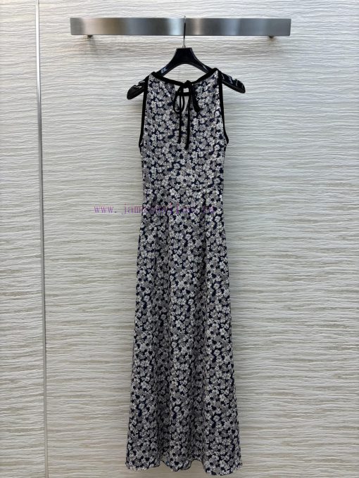 CL77311 Miu Miu 25 New Style Contrasting Edge Camisole Small Floral Dress Temperament Camisole kmqrvf5a - Image 9