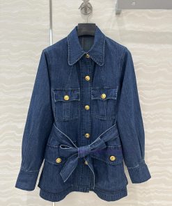 Hot Selling Recommendation BW76620 V Series Fashionable And Exquisite Outfit Retro Washed Blue gy95zlhm