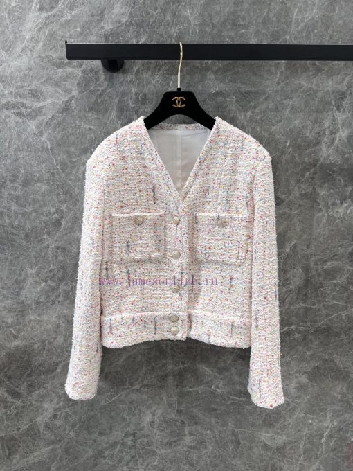 ZW61033 Chanel 25C Early Spring New Coarse Tweed Sequin Short Jacket Jacket 丨 Yb Developed A Hi ee3623qu