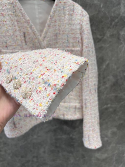 ZW61033 Chanel 25C Early Spring New Coarse Tweed Sequin Short Jacket Jacket 丨 Yb Developed A Hi ee3623qu - Image 9