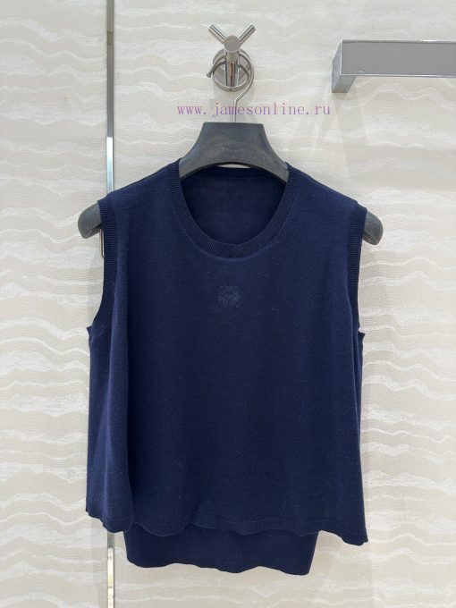 AT77358 Lw High Intelligence Dressing Spring/Summer New Round Neck Fake Two Piece Design Tank T kt16zhux - Image 2