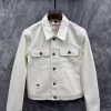 High End TW67588 25 Early Spring New Item Bulingbuling's Starry Sky Design Denim Jacket Beige D 1fkphg66