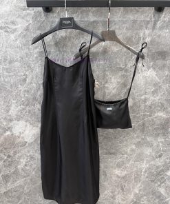 ZL60572 Prada 25Ss Summer New Heavy 100% Mulberry Silk Strap Skirt | Yb Developed Silk Delicate gsc53i18