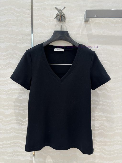 Hot Selling AT76216 V-neck Shipment ️ Row Style Classic Basic T Long-term Fashion Refined Singl ep2qjmca - Image 2