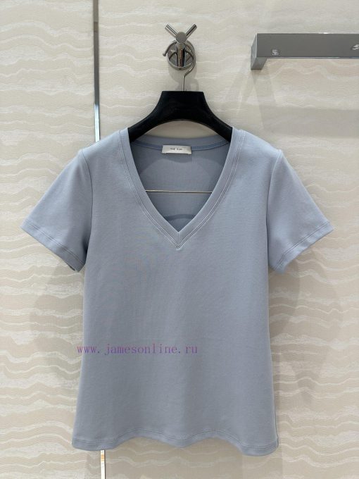 Hot Selling AT76216 V-neck Shipment ️ Row Style Classic Basic T Long-term Fashion Refined Singl qom4dkug