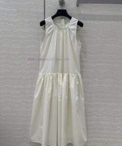 AL76155 Jil Minimalist Dressing: Imported Japanese Pure Cotton Fabric Vest And Flower Bud Dress c234fa40