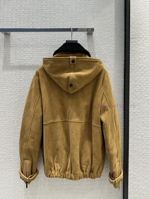 BW63370 Saint Laurent 23 Autumn/Winter New Product Customized Top 100% Sheepskin Suede Face Lea vbam1sm4 - Image 9