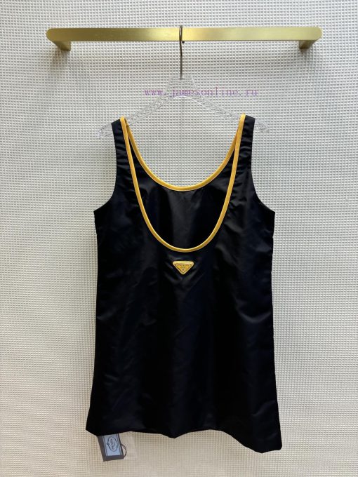 CT65615 PD 24 Early Spring New Item Contrasting Color U-neck Vest With Classic PD Inverted Tria s8ihv23k - Image 2