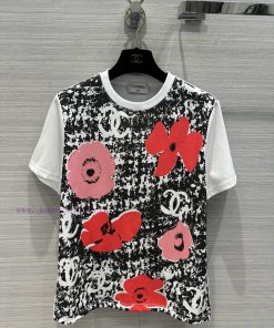 Hot Selling Recommendation AT66818 Chanel 24c Spring And Summer New T-shirt White Rich Beauty M 0m9pnolk