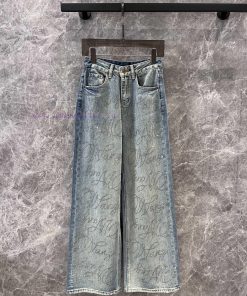 ZK57725 Alexander Wang 24FW Early Autumn New AB Side Hot Diamond Cowboy Pants | Produced By Da 6uer2kg7
