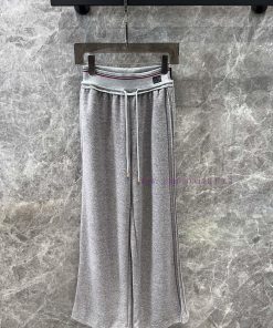 ZK59266 Loewe 24Fw Autumn And Winter New Logo Micro Tag Drawstring Casual Straight Leg Pants | 4p2ikrwm