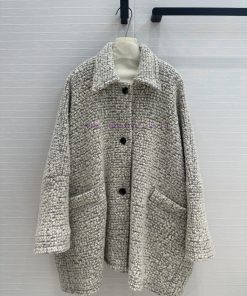 BW72880 Lem * 24 Autumn And Winter New Product Sesame Black And Grey Tone Coarse Floral Wool Me 9oxzavb4