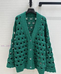 BW76003 Coco Chanel Girls' Dress Up Jennie Same Style Green Cardigan 25cm Early Spring New Prod 8x351al3